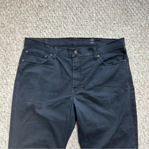 Levi's 511 All Weather Tech Straight Jeans Mens 38x32 W38 L32 Black Denim Faded - Picture 3 of 13